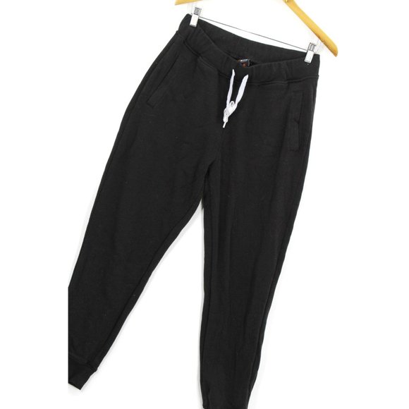 Vintage SP Active Fleece Pants Men's Black Activewear Drawstrings Sz Large 90's - Picture 2 of 10